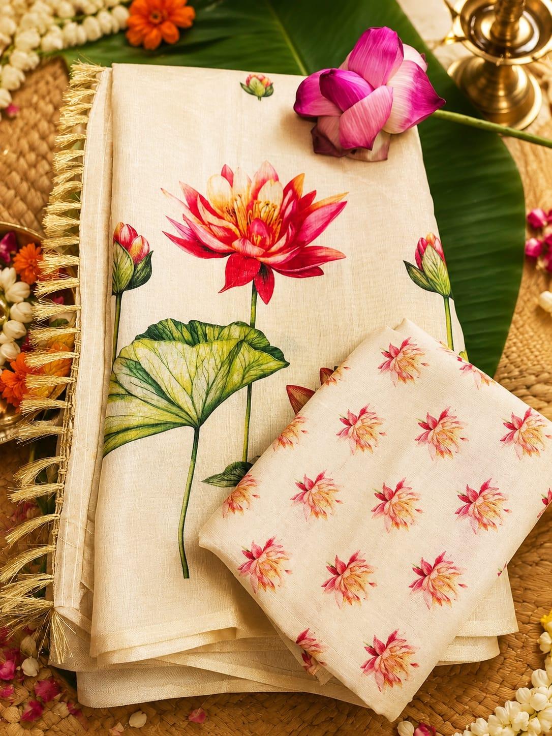 Magenta Saree thumbnail 4